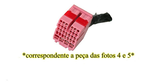 Chicote Plug Rosa Do Módulo De Conforto Onix Prisma Cobalt 