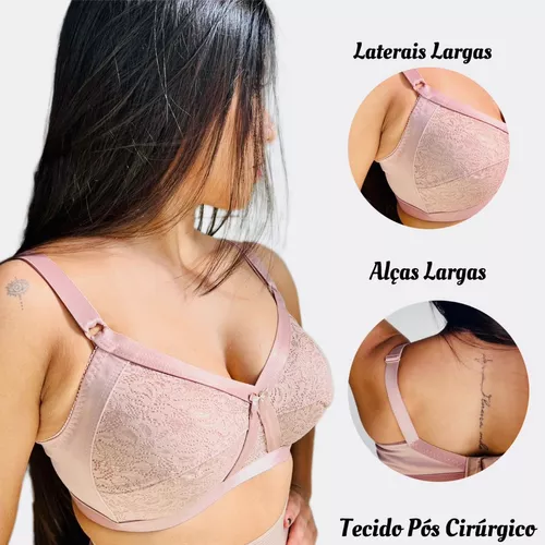 Sutian Renda Plus Size Push Up Reforçado Base Cruzada Full