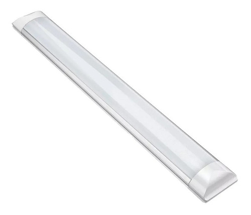 2 Luminária Linear De Led 0,60cm Sobrepor 20w Branco Frio Bivolt