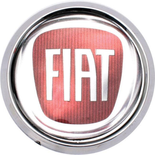 Emblema Calota 58mm Fiat Vm Bd Cr (4 Un)