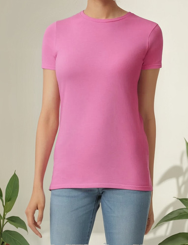Playera Blusa Gildan 64000l Softstyle Dama Cuello Redondo