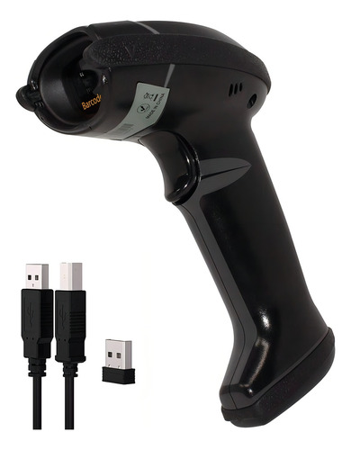 Leitor de código de barras ZKTeco ZKB103 1D preto
