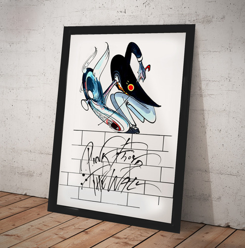 Cuadro Pink Floyd Lamina Poster Cine The Wall Teacher Movie