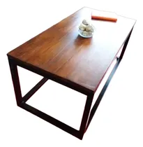 Comprar Mesas Ratonas, Living En Hierro Y Madera, Hogar, Leer Oferta
