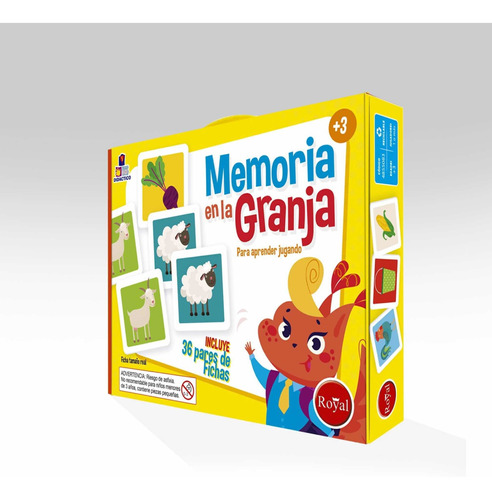 Juego Memoria En La Granja Royal En Caja Tipo Valija