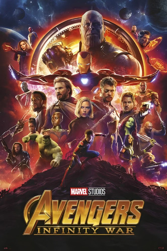 Póster Avengers Autoadhesivo 100x70cm #511