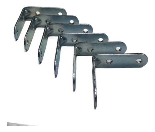 Escuadra Angulo De 50mm X 50mm Galvanizado X 12 Unds