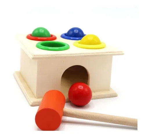 Caja Martillo Didactico Motricidad Juguete Madera Montessori Caja Martillo Didactico Motricidad Juguete Madera Montessori