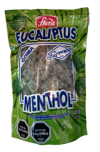 Gomitas Eucaliptus Menthol De Fruna Bolsa Doypack 450g