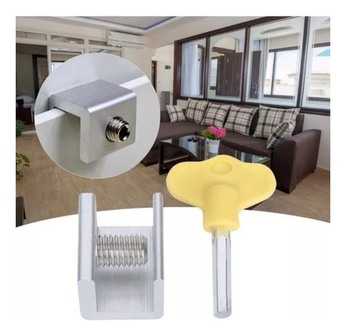 Juego De 10 Topes Para Cerrar Ventanas, Aleación De Aluminio