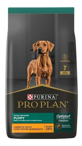 Imagen 1 de 1 de Alimento Pro Plan OptiStart Puppy para perro cachorro de raza grande sabor pollo en bolsa de 15kg