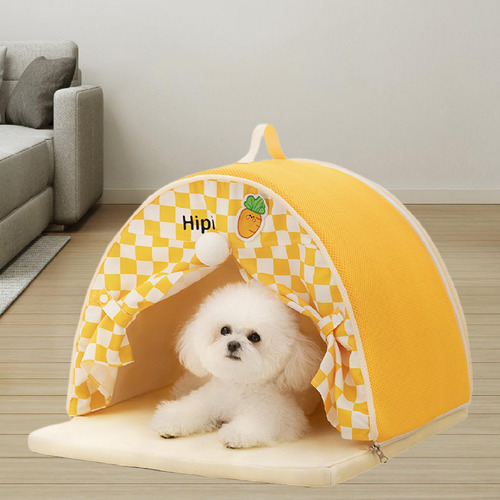 Casa De Carpas De Mascotas 50cmx50cmx40cm Naranja