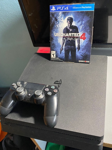 Consola Playstation 4 Sony Slim De 1 Tb, Color Negro