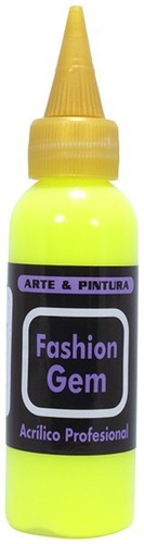 Pintura Bordeador Multiusos Fashion Color Amarillo Neon X2