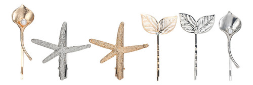 / Set De Pinzas Para El Cabello A La Moda: Broches Y
