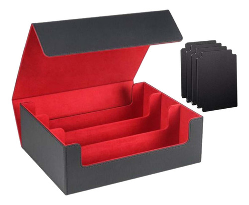 Caja Para Mazo De Cartas, Soporte Para Tarjetas Negro Rojo