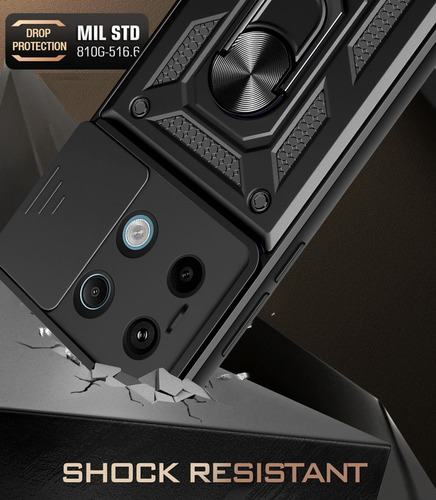 J Funda Para Redmi Note Poco Case Shock + Mica Cristal