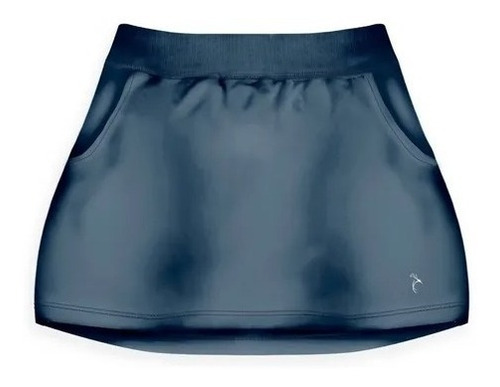 Imagen 1 de 5 de Golfargentino Pollera Lisa Azul Dama Chaza Golf Algodòn