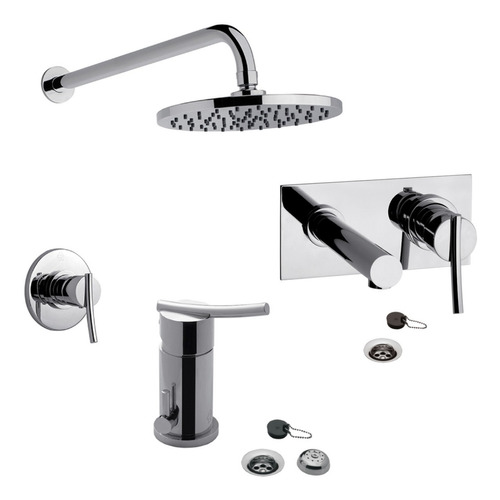 Combo Monocomando Fv Libby Ducha Embs/t Lav.pared Bidet