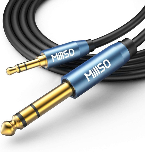 Millso - Cable De Audio Estereo De 0.250 in Macho De 1/4 A