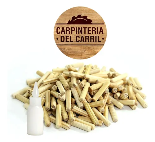 comprar Tarugo Madera Estriado 5mm X 40mm X 50 U + Adhesivo Vinílico