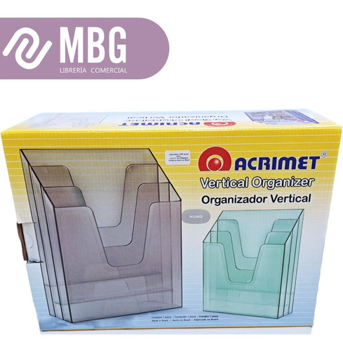 Imagen 4 de 7 de Organizador Vertical Triple Acrimet Para Mesa O Pared