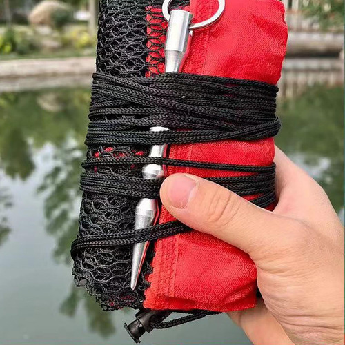 Bolsa De Pesca Con Cordón, Bolsa De Red De Pesca De Nylon Po