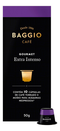  Café extra intenso en cápsula Baggio Gourmet sem glúten