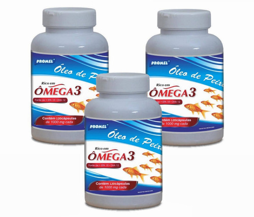 Ômega 3 Óleo De Peixe - Kit Promocional Com 360 Cápsulas