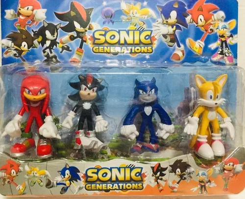 Todos Bonecos Sonic Generations-Tails,Shadow The Hedgehog ,Silver,Knuckles  The Echidna,Doutor Eggman 