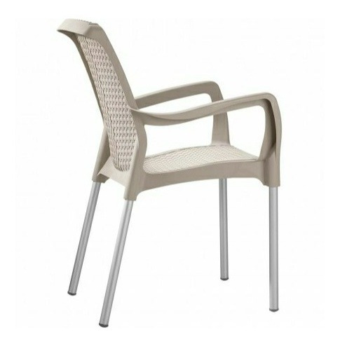Combo Mesa Shia + 4 Sillas Shia S/cbrazos Rimax + Sombrilla