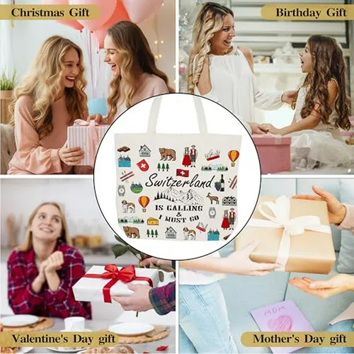 Bolsa De Tela Estilo Aesthetic, Reutilizable Para Compras Y