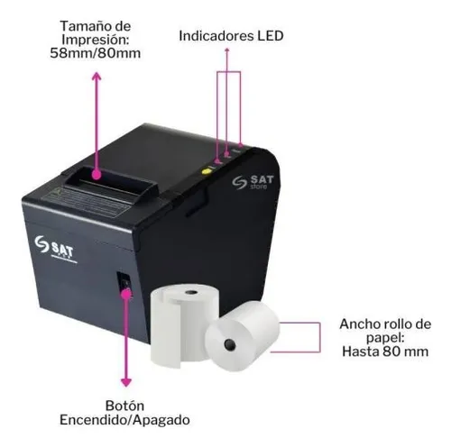Impresora Termica Pos 80mm Usb Ethernet Sat 38t Ue