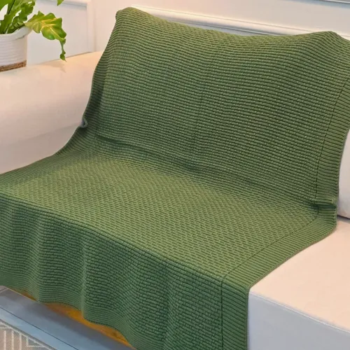 MANTA DE TRICO SOFá POLTRONA 150X100CM SIENA DECORATIVA