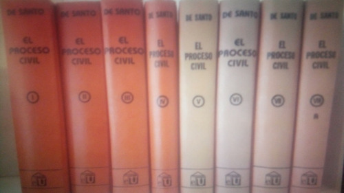 El Proceso Civil. 9 Vols.(tratado).  Victor De Santo