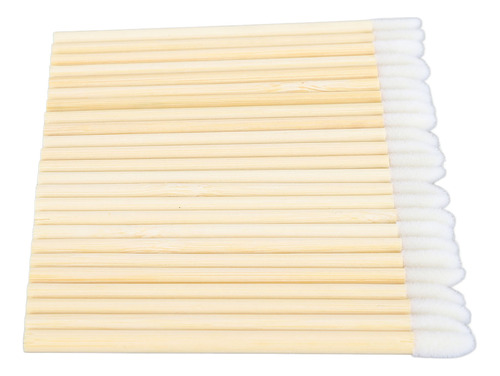 Aplicador De Lápiz Labial Desechable Con Mango De Bambú, 100