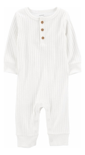 Enterizo Blanco Con Botones Carter's Unisex 9m Carter