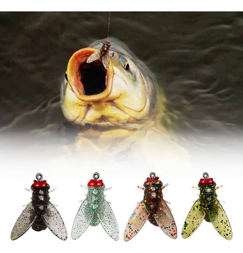 Cebo Biónico De Pesca Con Mosca De Pvc De 8/12/15 Mm, Cebo F