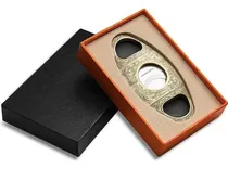 Comprar Corta Puros Habanos Cigarros Metal Doble Hoja Premium