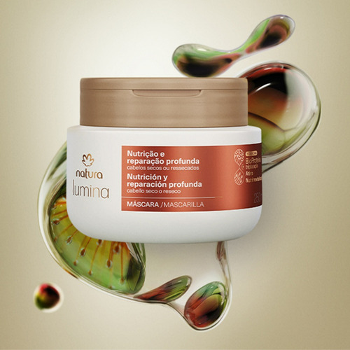Mascarilla Reparadora para Cabellos Secos Lumina 250ml