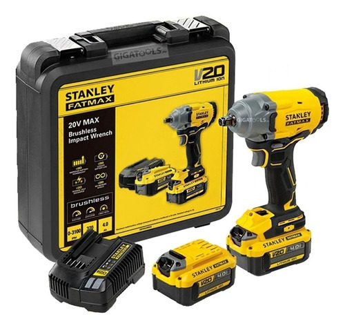 Chave Impacto 1/2 Stanley 20v+maleta Tstak Sbw920m2kbr 110v