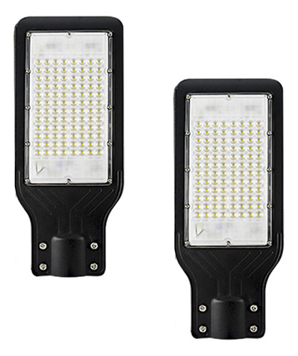 Pack De 2 Lámparas Led De 100 Watts Suburbana 5400lm Luz Blanca Fría 120º Angulo Radiante Protección Ip63