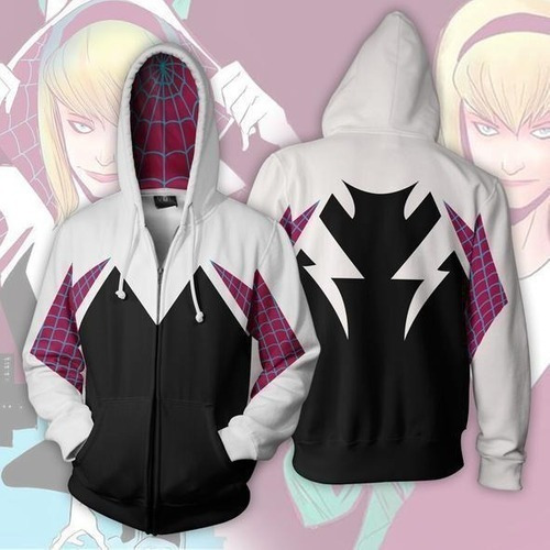 Sudadera Con Capucha Y Cremallera Gwen Stacy Spider