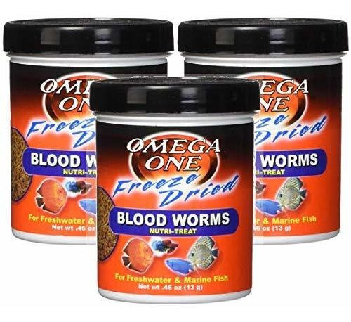 Comida Para Peces - Omega One Freeze Dried Blood Worms
