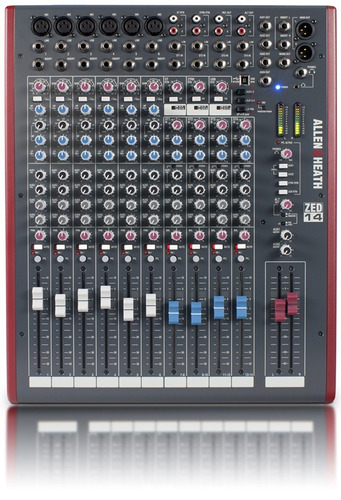 Allen And Heath Zed14 Mixer 14 Canales 6 Mono 4 Estereo