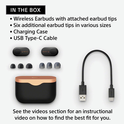 Sony Wf-1000xm3 - Auriculares Inalámbricos De Control Con Al