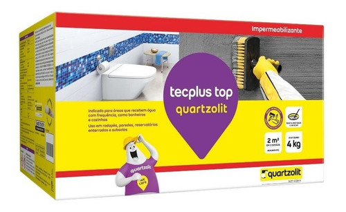 Impermeabilizante Tecplus Top Caixa 4kg Quartzolit