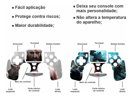 Skin Para Ps4 Fat God Of War Kratos