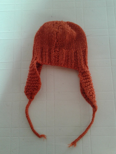 Gorro Lana Bebe Color Naranja Golfus 76