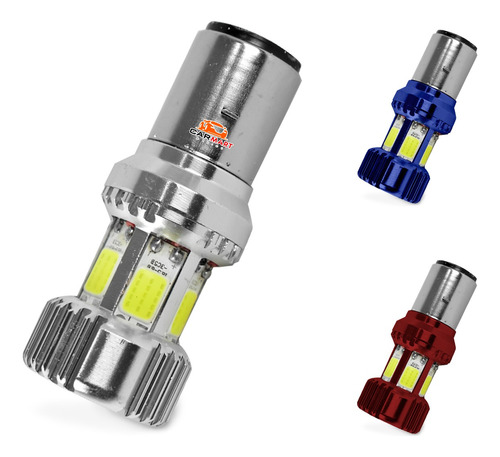 Foco Led 6 Caras H6 Para Motocicleta Luz Fija